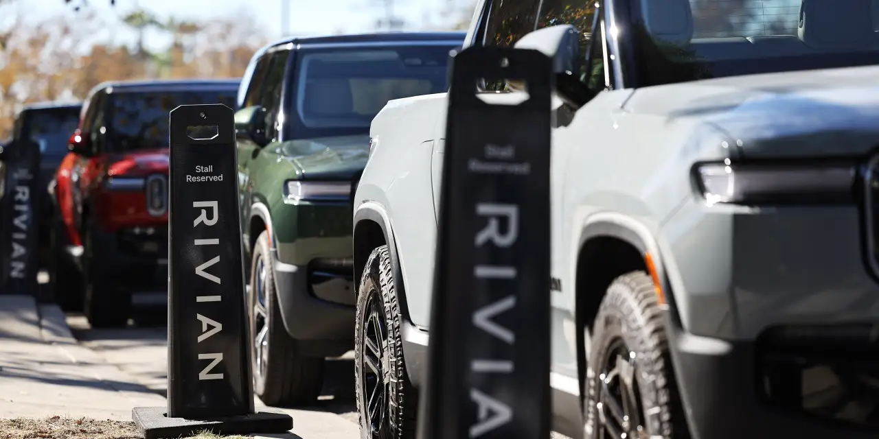 Rivian’s stock sale triggers worst rout for the shares in nearly two years