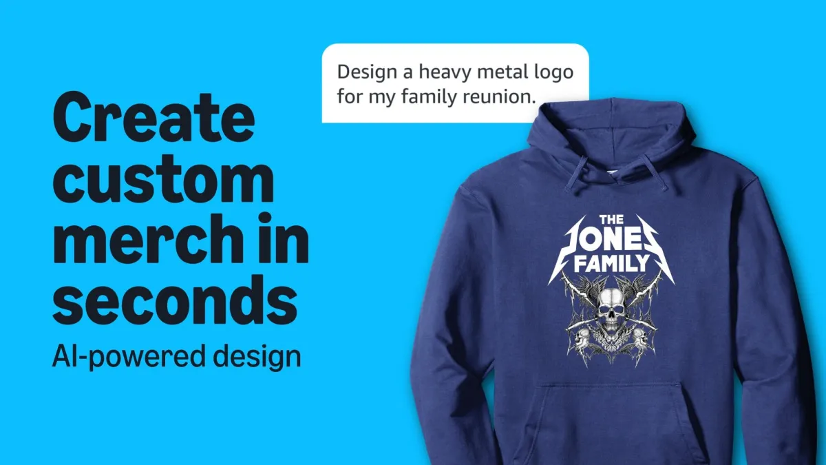 Amazon now lets you design custom merch using AI