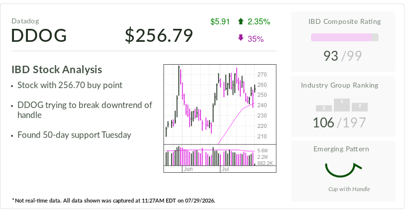 Datadog, IBD Stock Of The Day, Rides AI Momentum Ahead Of Earnings Report